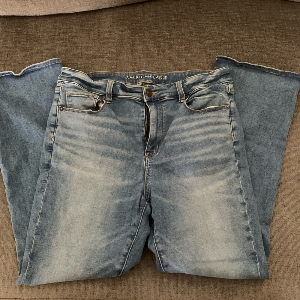American Eagle high rise skinny kick jeans